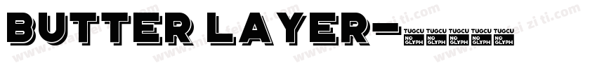 butter layer字体转换